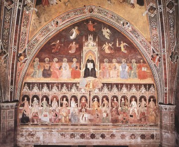 アンドレア ダ フィレンツェ Painting - 聖トーマスの勝利と科学の寓意 クアトロチェントの画家アンドレア・ダ・フィレンツェ